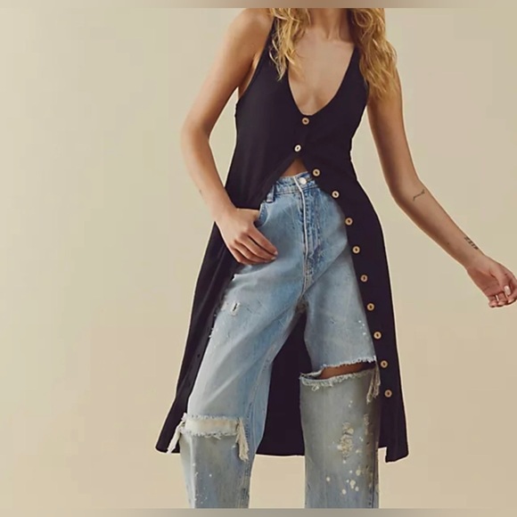 Free People Dresses & Skirts - 6. NWT Free People Gia Long Dress or Top